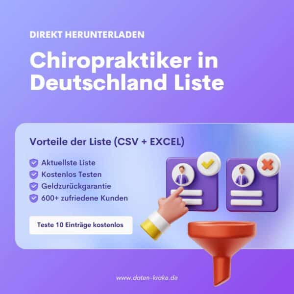 Chiropraktiker in Deutschland Liste