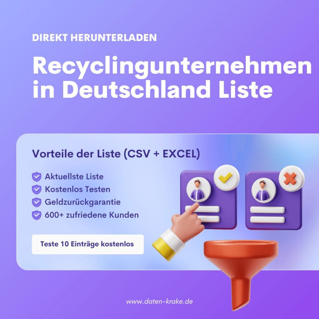 Recyclingunternehmen in Deutschland Liste