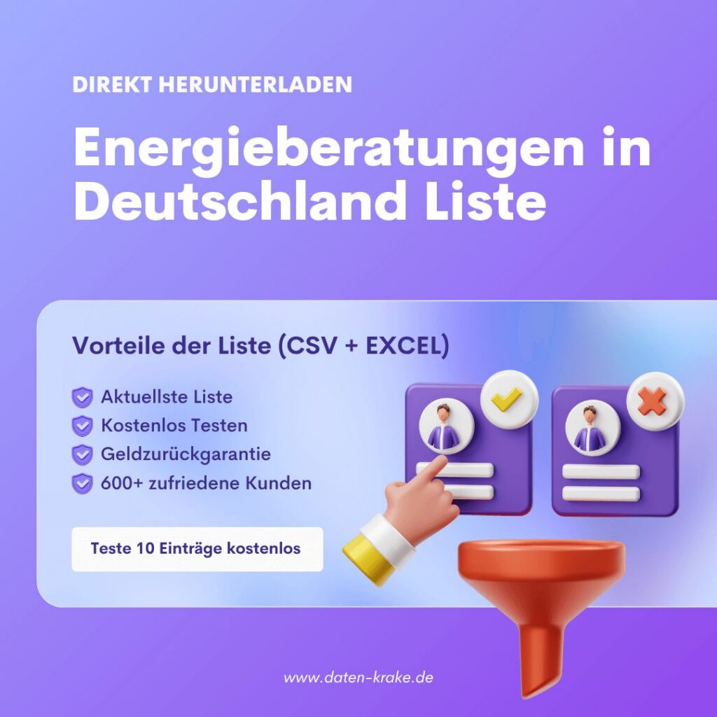 Energieberatungen in Deutschland Liste