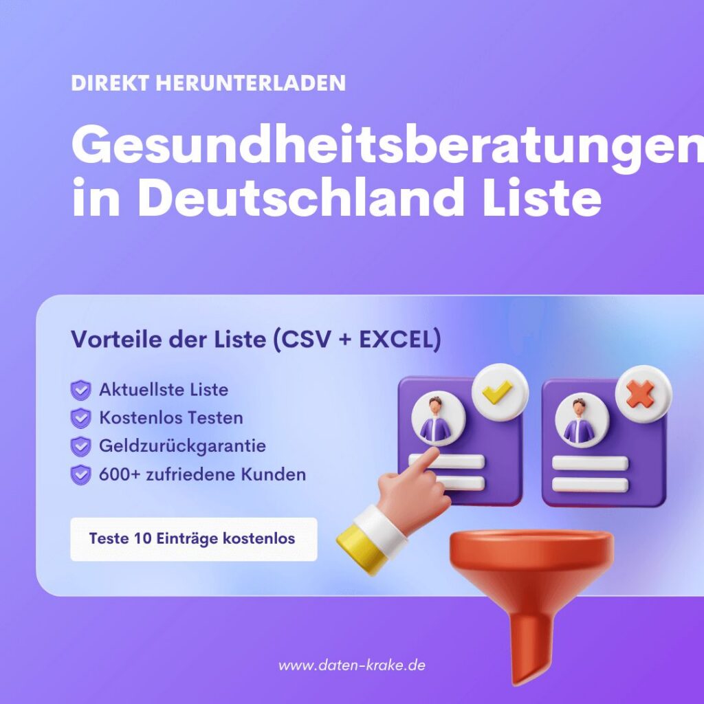 Gesundheitsberatungen in Deutschland Liste
